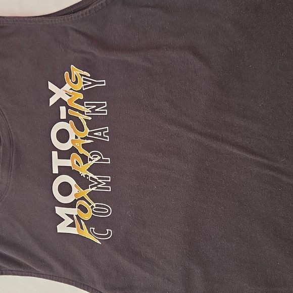 Fox Racing Black With Logo Muscle Tee Size Large Womens - Picture 2 of 6